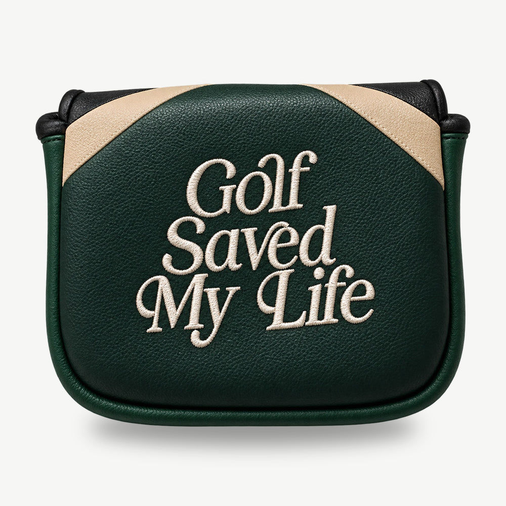 Golf Saved My Life Script Mallet Putter Headcover
